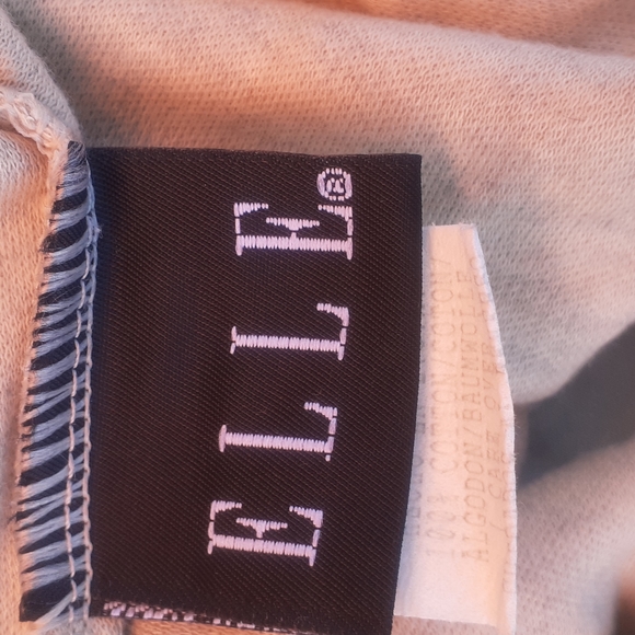 Elle Tan Tunic Tank Top Blouse Graphic print M/ L One Size - Picture 4 of 6